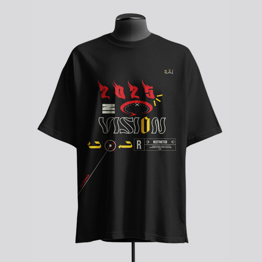 Vision 2025 Oversized T-Shirt - Black