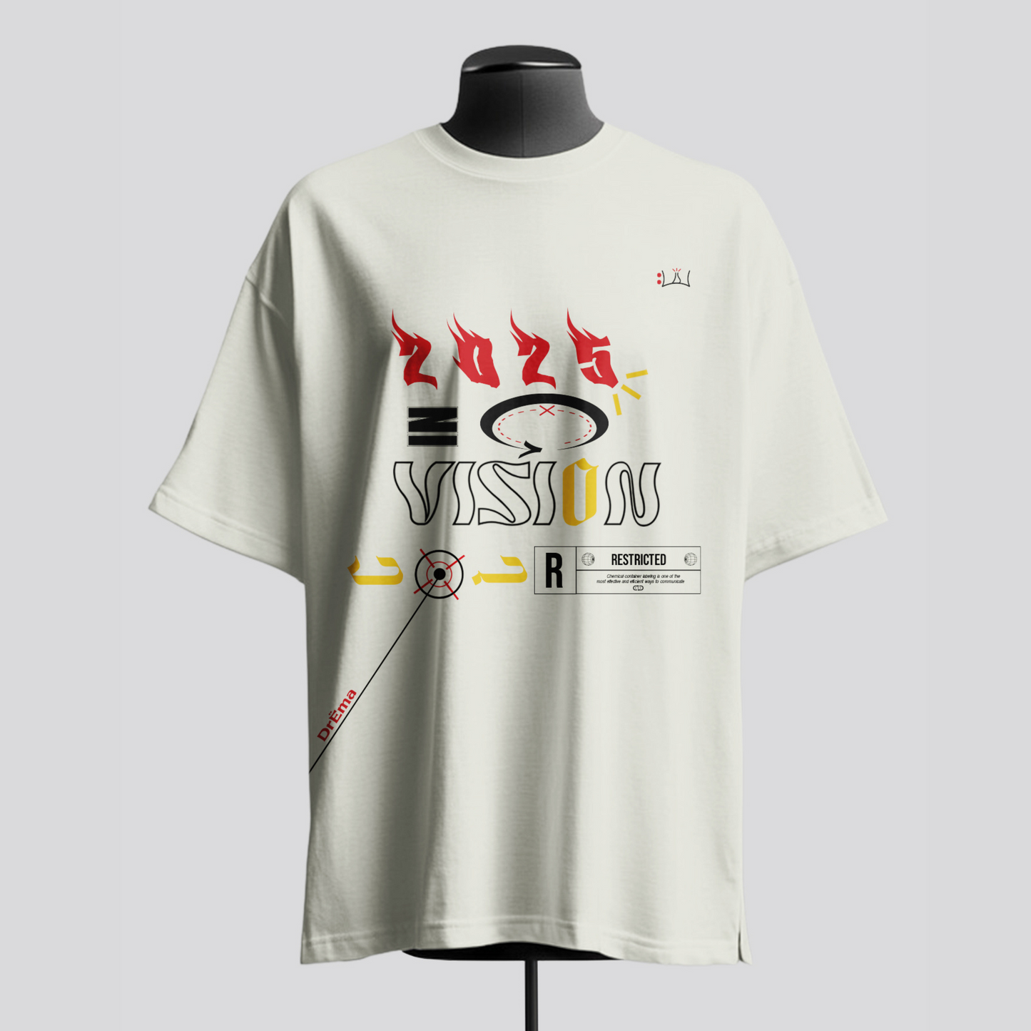 Vision 2025 Oversized T-Shirt - Beige