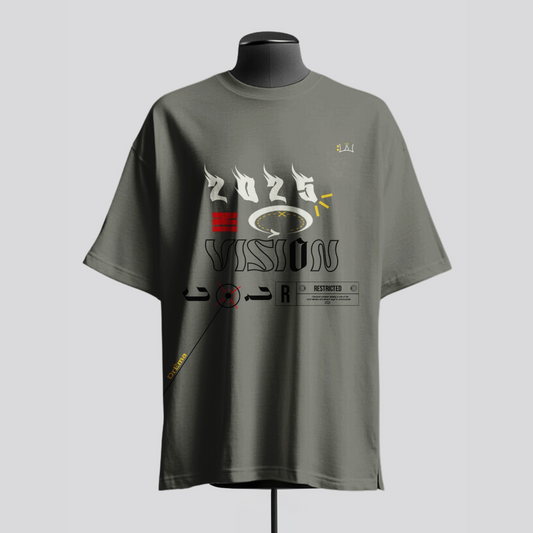 Vision 2025 Oversized T-Shirt - Grey