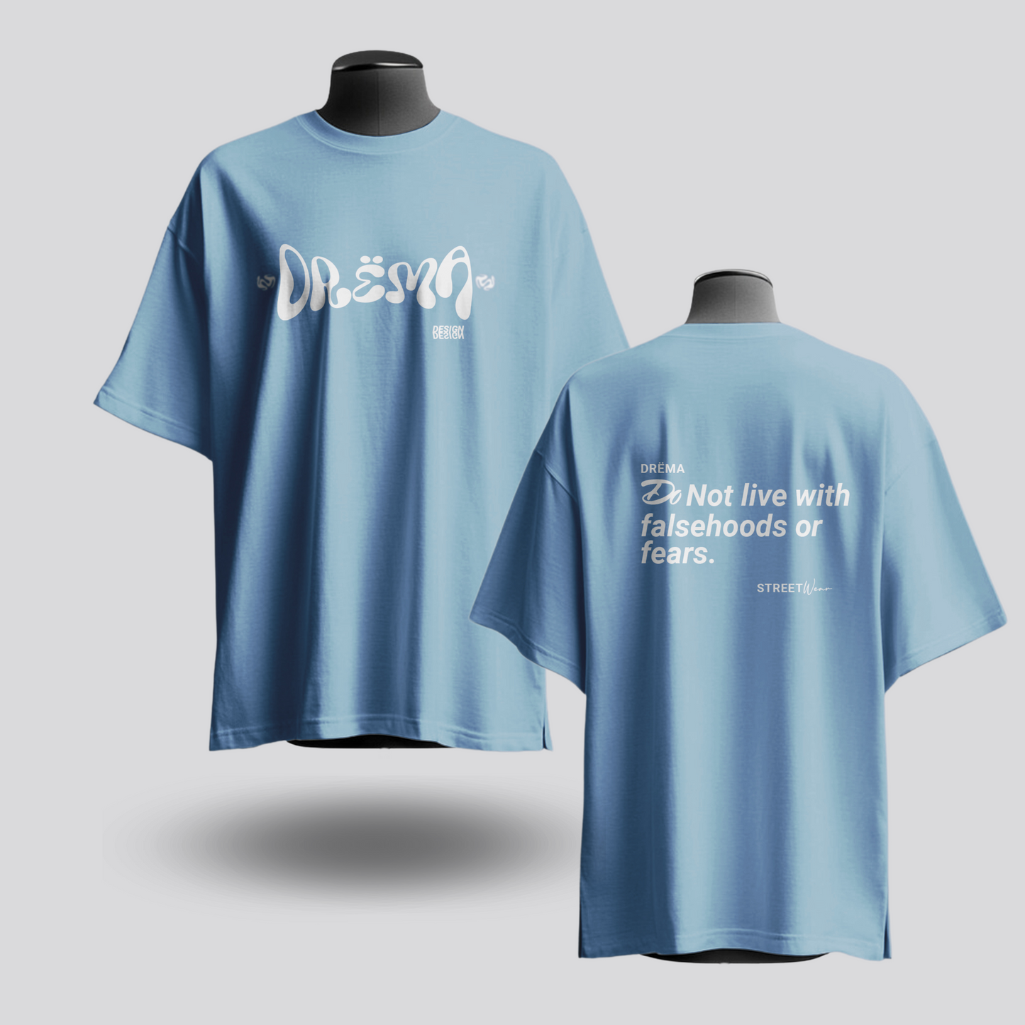 Drëma Oversized T-Shirt - Sky Blue