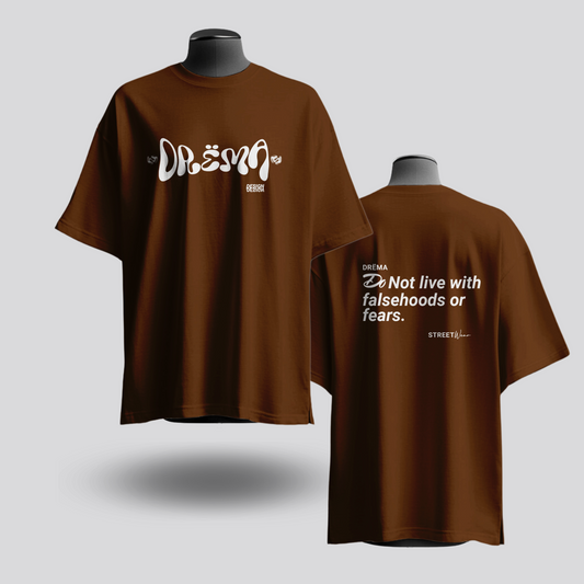 Drëma Oversized T-Shirt - Brown